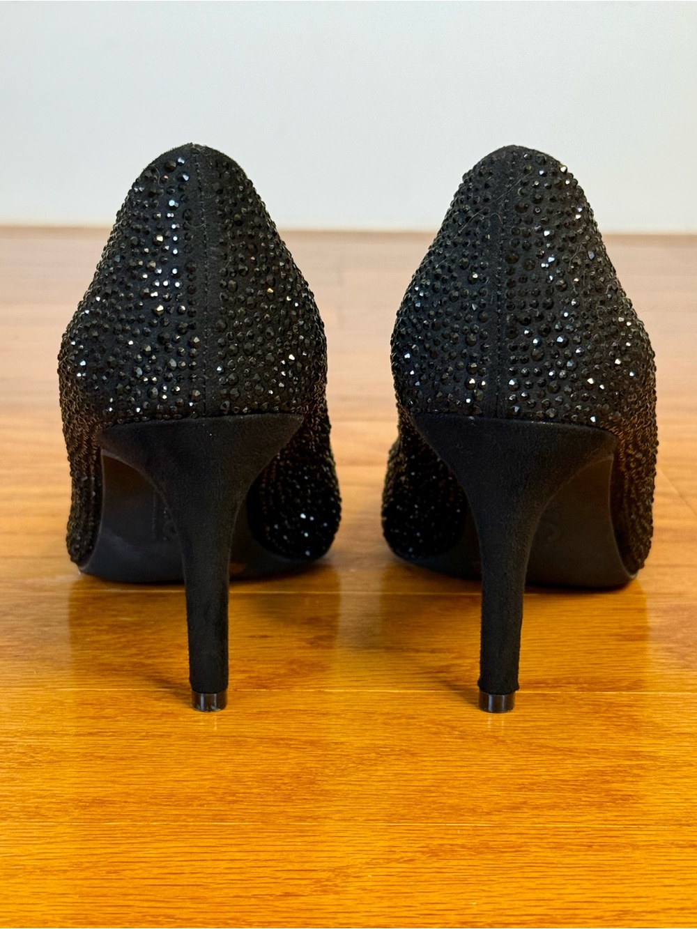 INC International Concepts Zitah Rhinestone Pointed Toe Pumps Black Size 6.5 - Picture 6 of 11